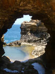 Cave window by CAStock