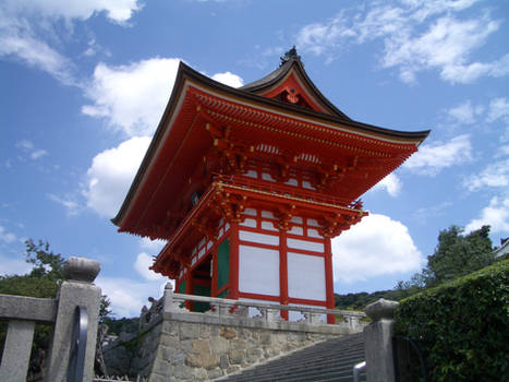 Japan red temple