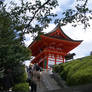 Japan temple stairs