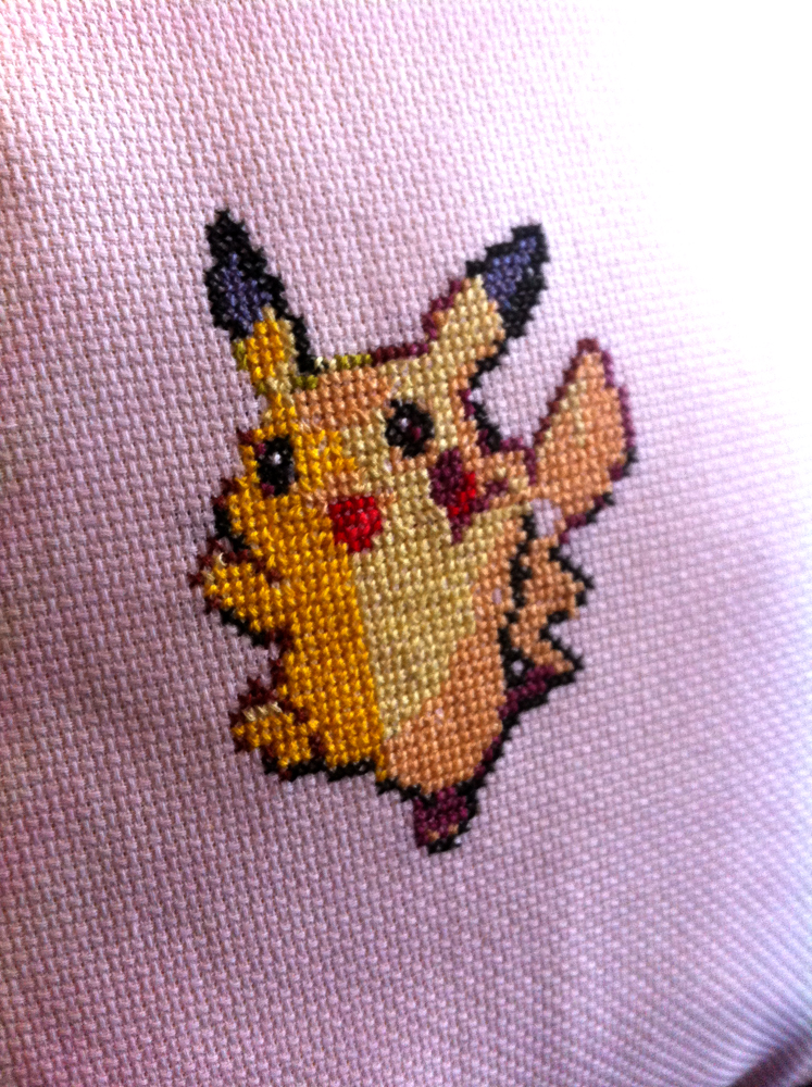 Pikachu embroidery