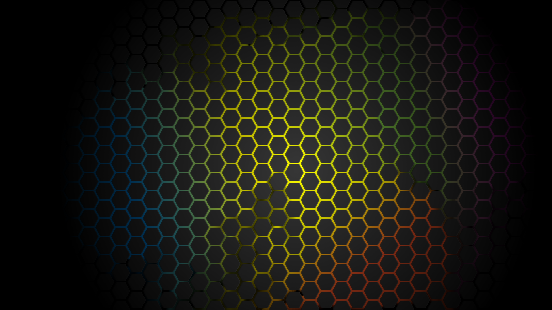 Neon Honeycomb Wallpaper