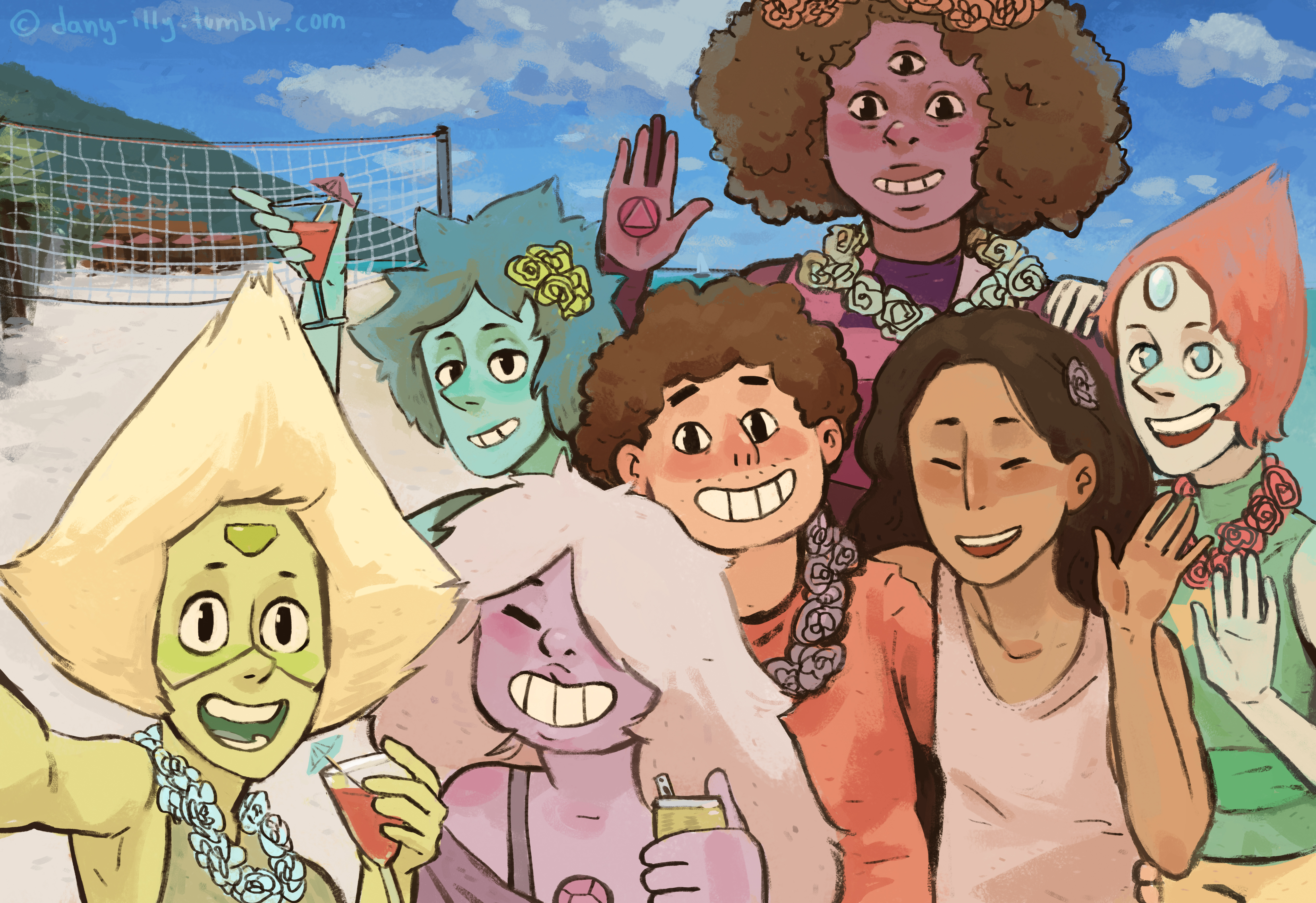 Crystal Gems on a Vacation