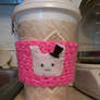 Fancy Bunny Coffee Cup Cozy