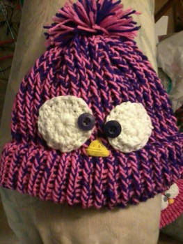 Purpley Birdie Beanie