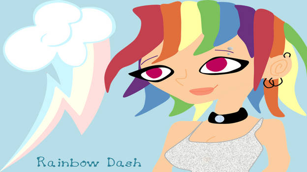 Rainbow Dash Humanized Banner