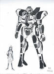 INKTOBER 2015 04 A - MECHA MAKINA by KuroiKai-tmk