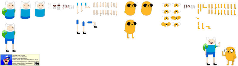 Character Builder - Finn and Jake