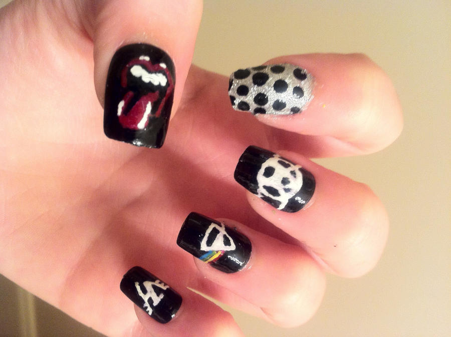 Rock n Roll Nails by ajandmdl on DeviantArt Rock n Roll Nails by ajandmdl on DeviantArt