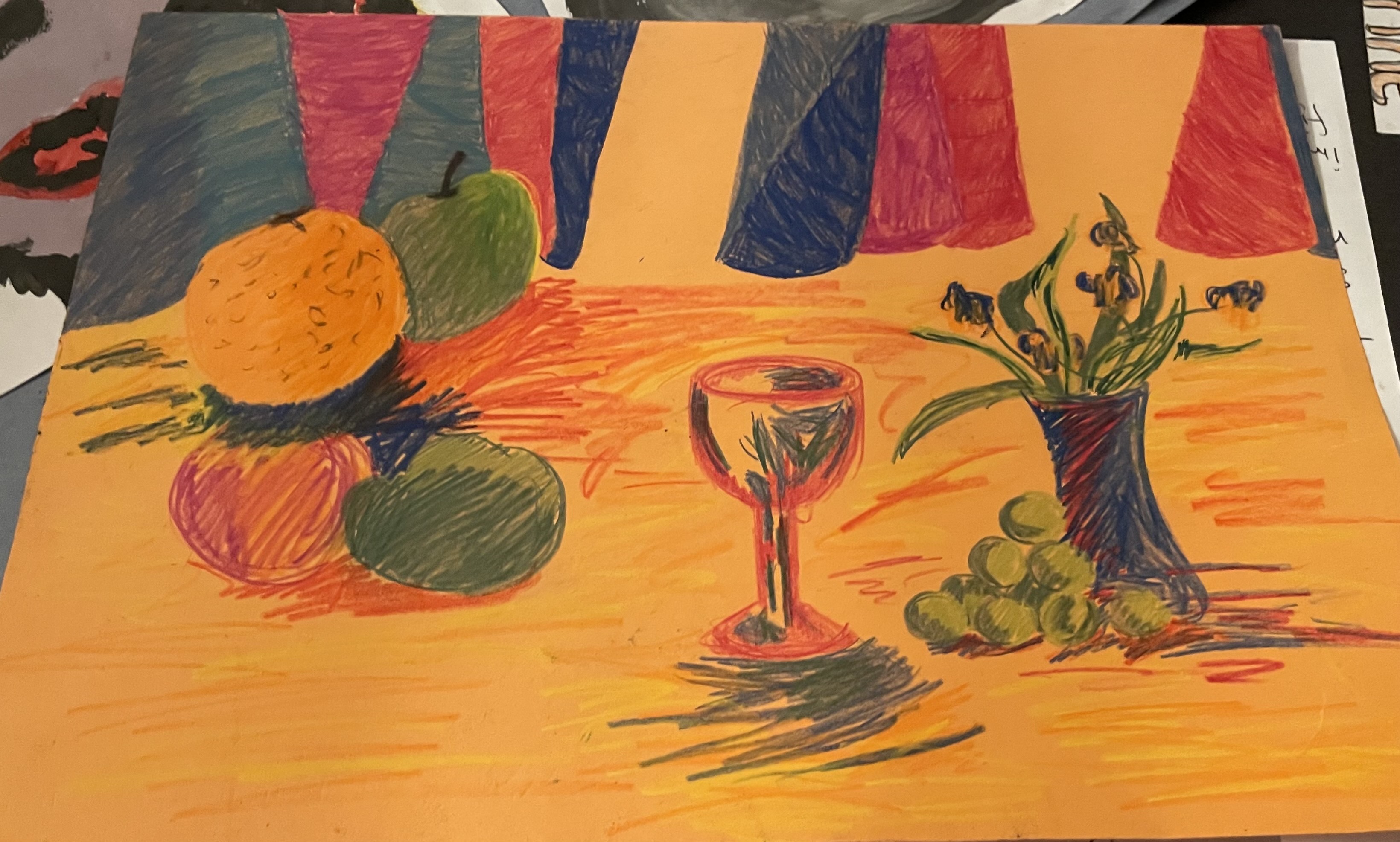 My still life drawing with colored pencils by korkmazart on DeviantArt