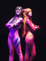 RoE. Mari and Asuka plugsuit