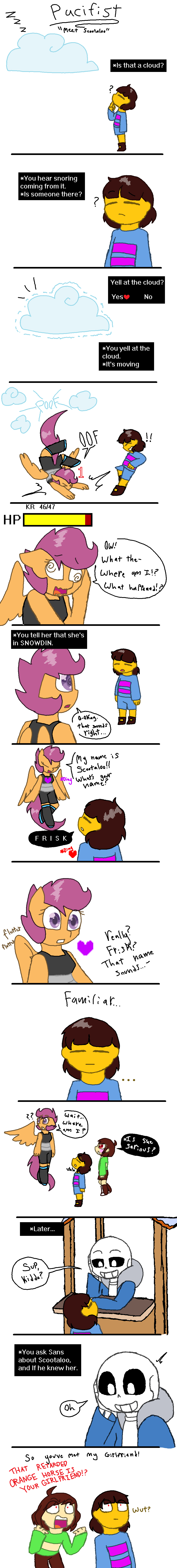 Frisk meets Scootaloo