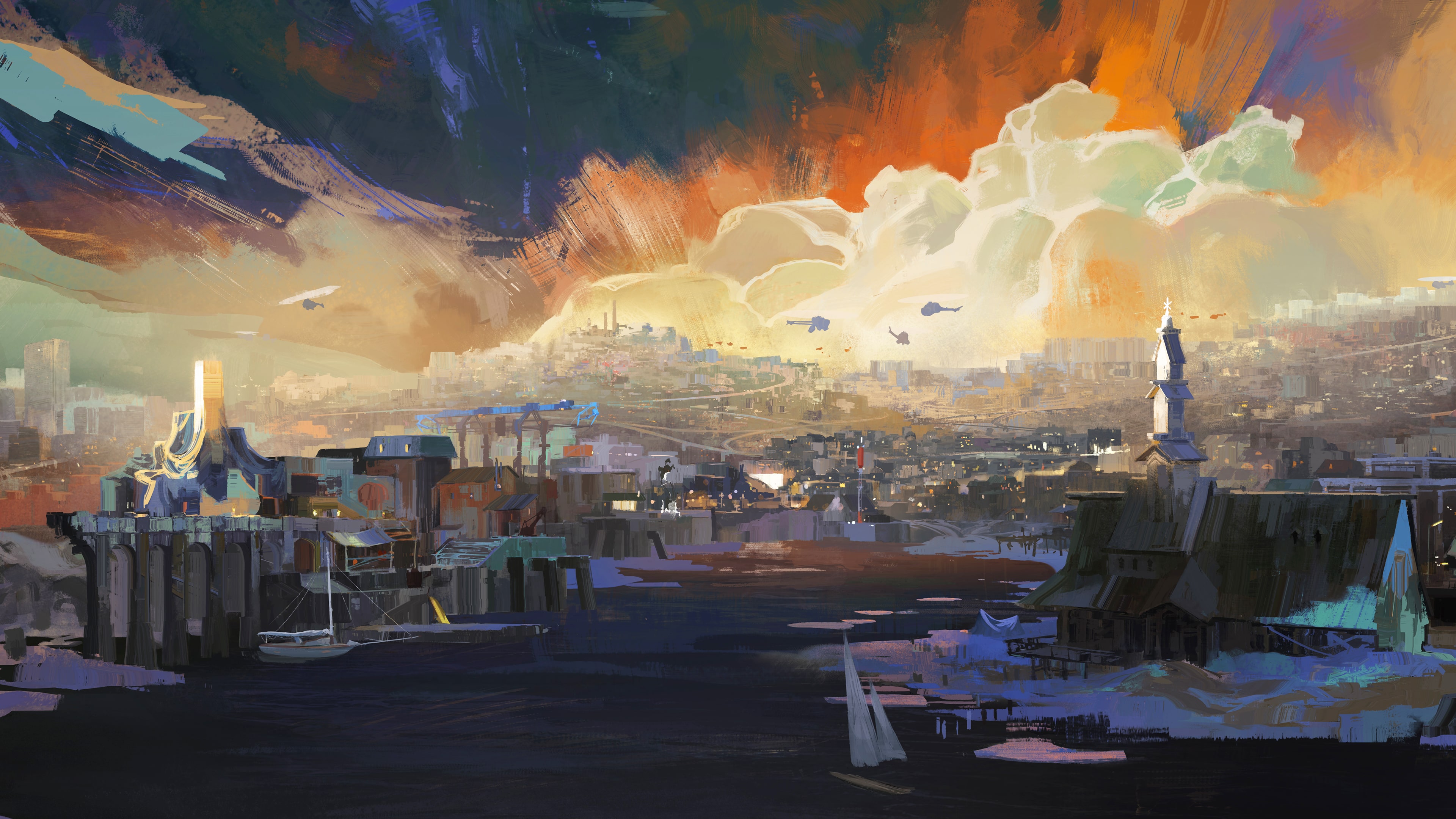 Characterless Cities Disco Elysium characterless 4K background wallpapr by wallpaper ...