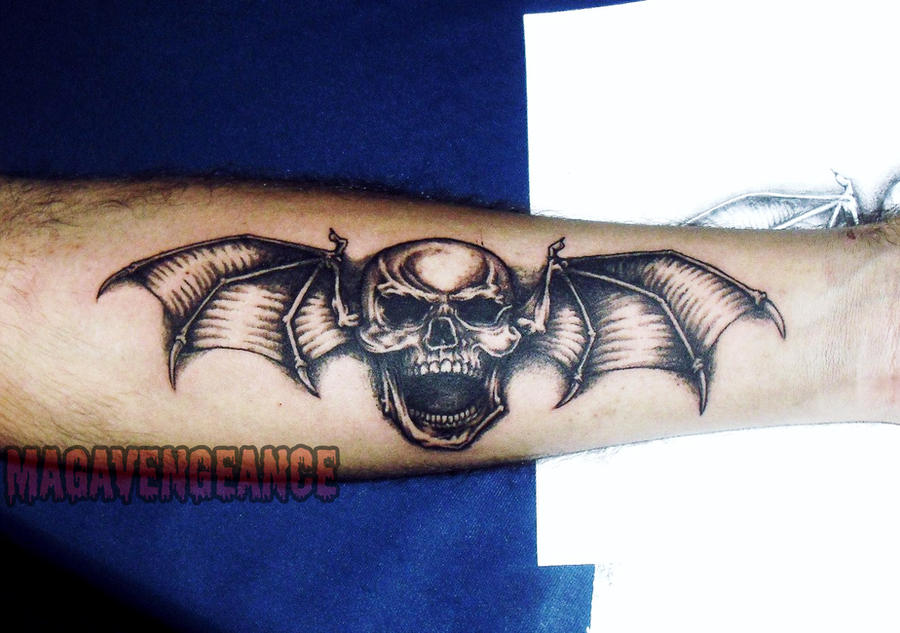 Deathbat tattoo by maga-a7x on DeviantArt