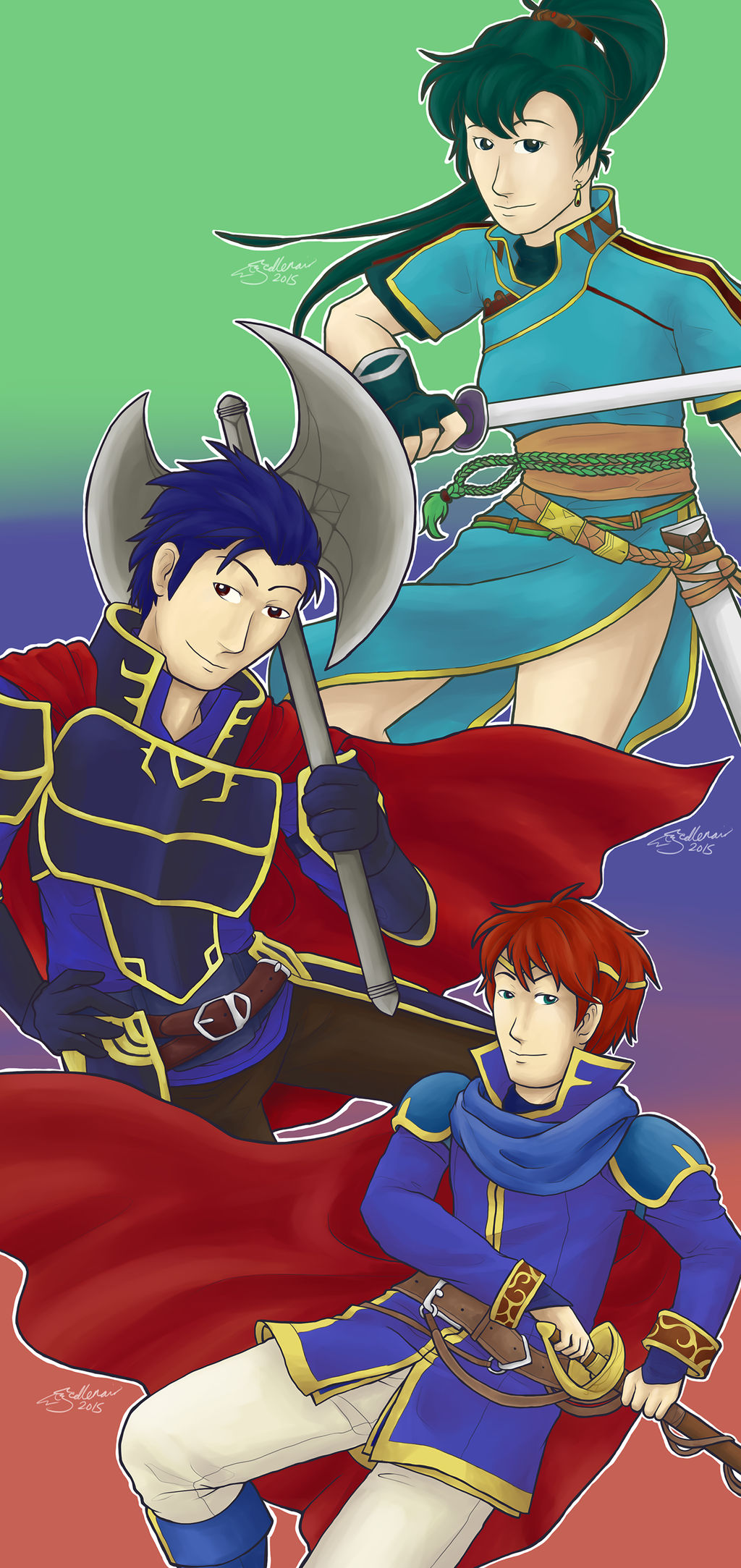 FE7 Lords by Sellenair on DeviantArt