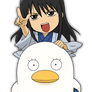 Katsura y Elizabeth Chibi - Gintama