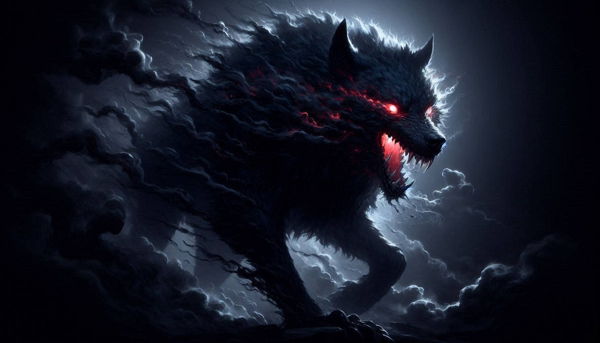 Shadow Wolves Chapter Massive Shadow Wolf by FallMagician on DeviantArt