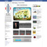 Website Like Facebook Landing Tab Design