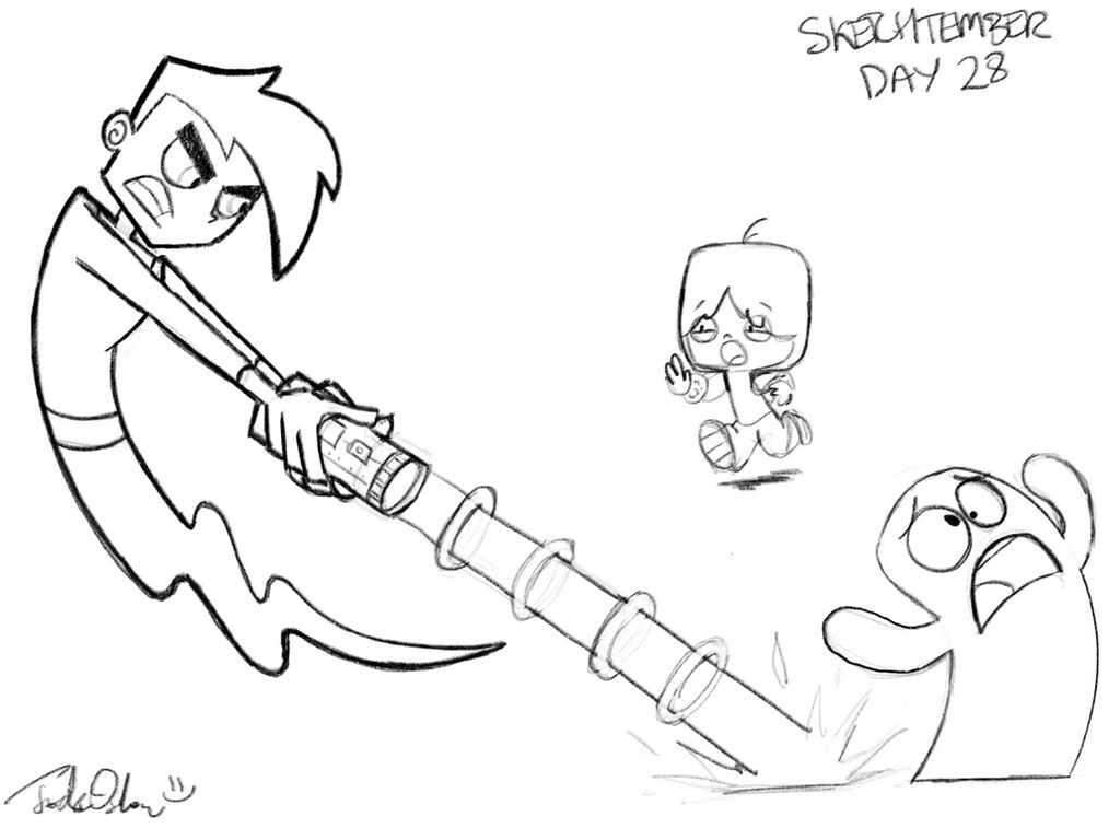 SKETCHtember 28 - His name is Bloo, NOT BOO! by JodeOnslow on DeviantArt