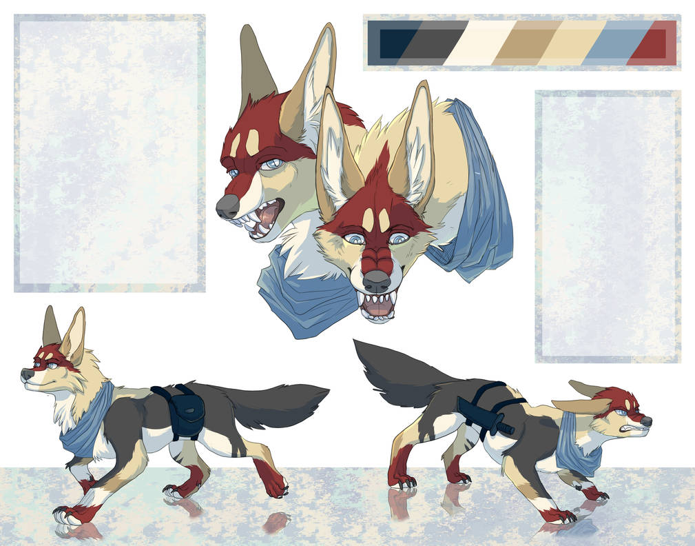 Sharp Log Reference Sharp shepard | Reference sheet by SetuSet on DeviantArt