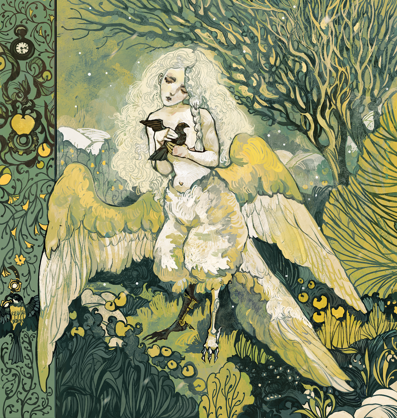 Bird Lady Sign Bird lady commission by milirine on DeviantArt