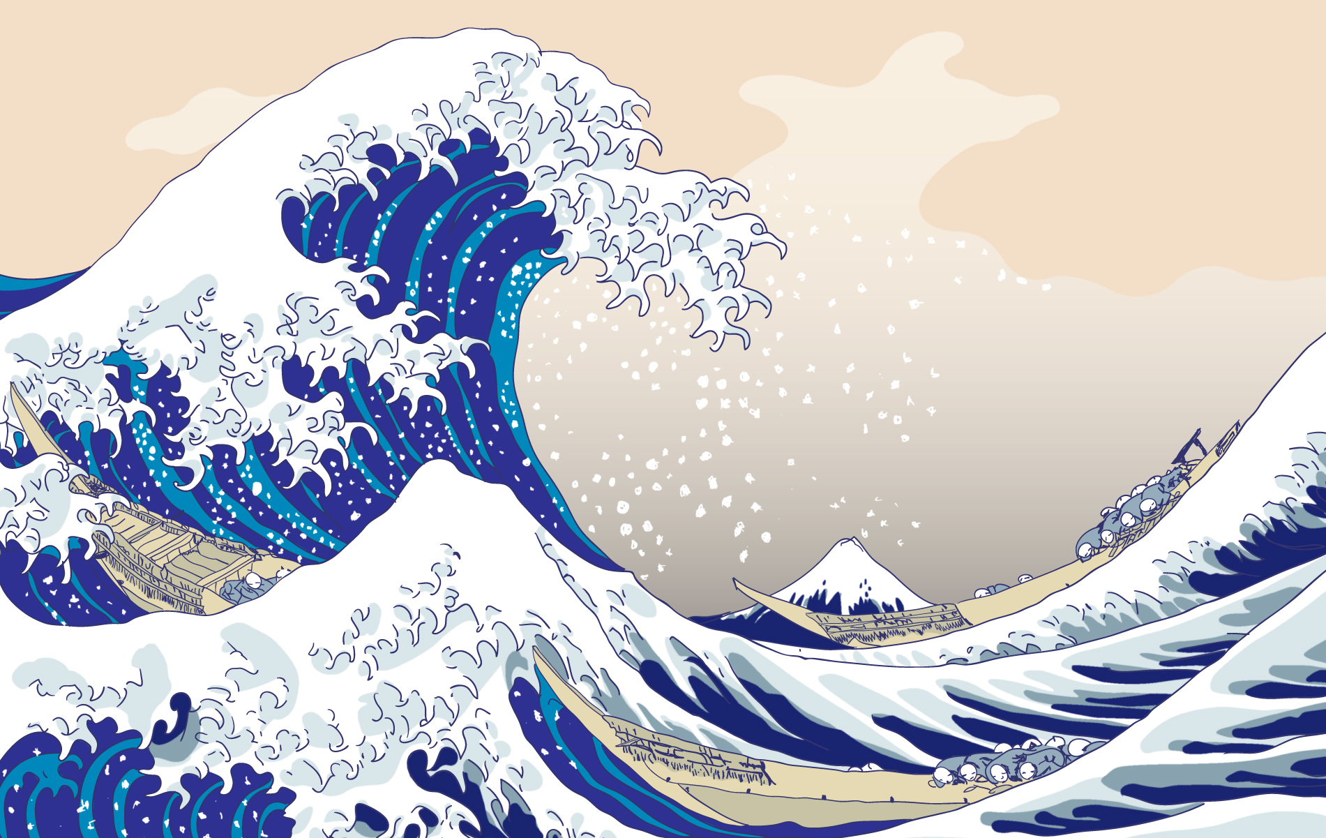 The Big Wave - Hokusai