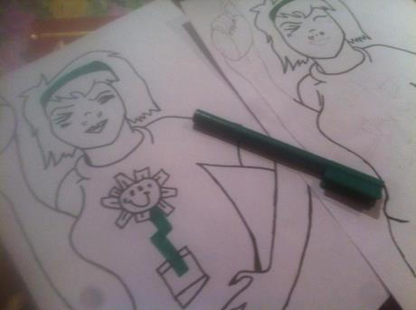 Kerplunk Girl (Double Drawing)