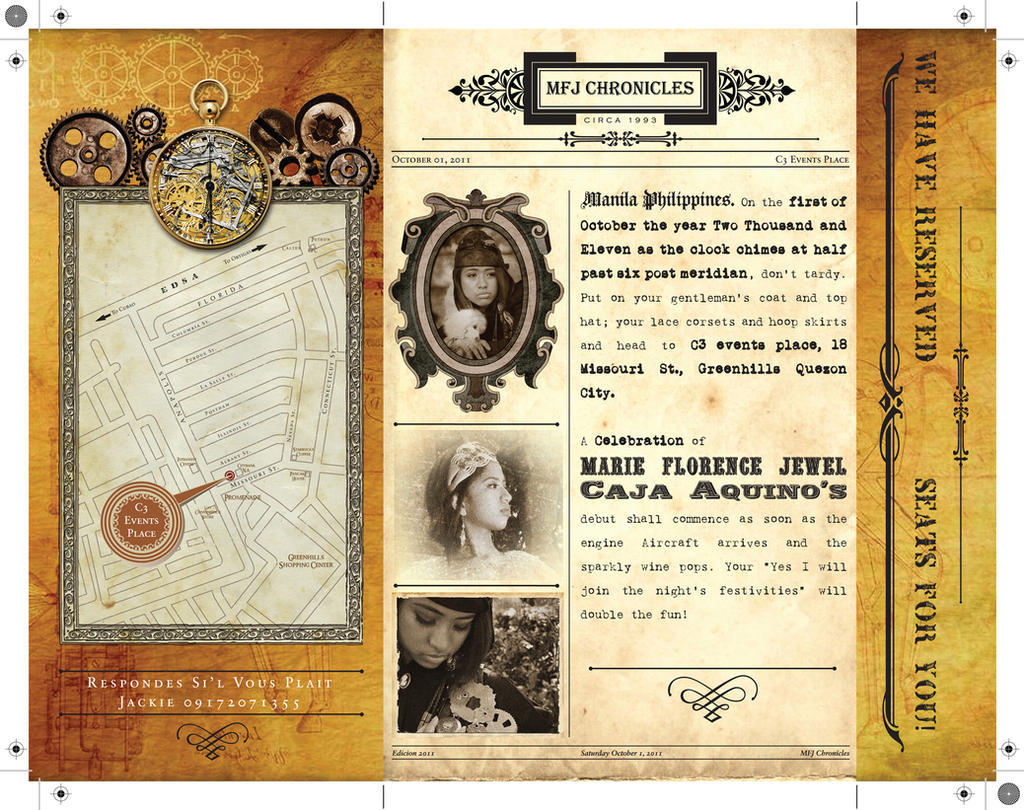 Steampunk Debut Inv Inside by Click-Art on DeviantArt