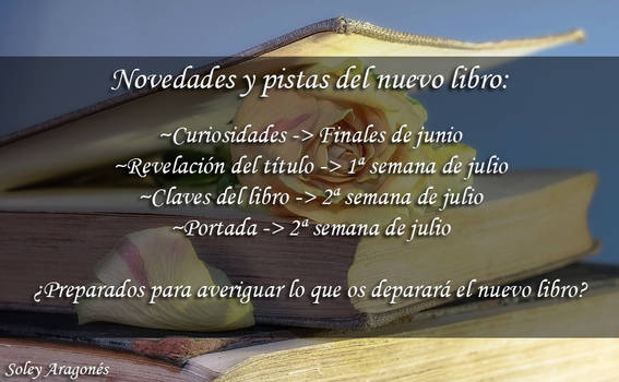 Novedades y pistas del nuevo libro