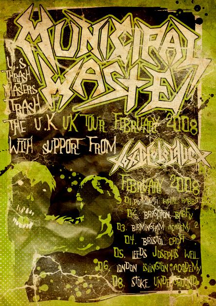 MUNICIPAL WASTE TOUR POSTER