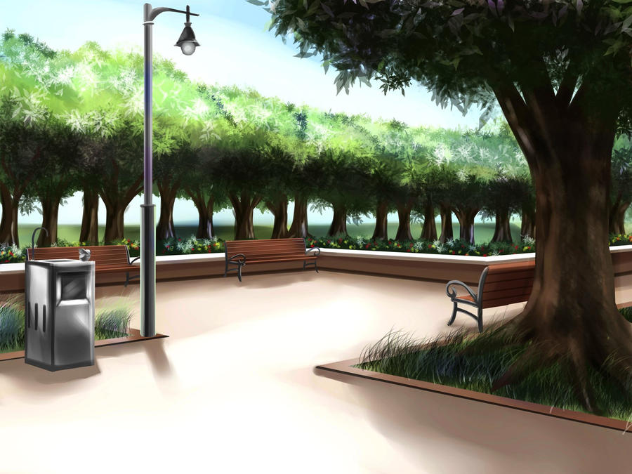Park Background by AmberClover on DeviantArt