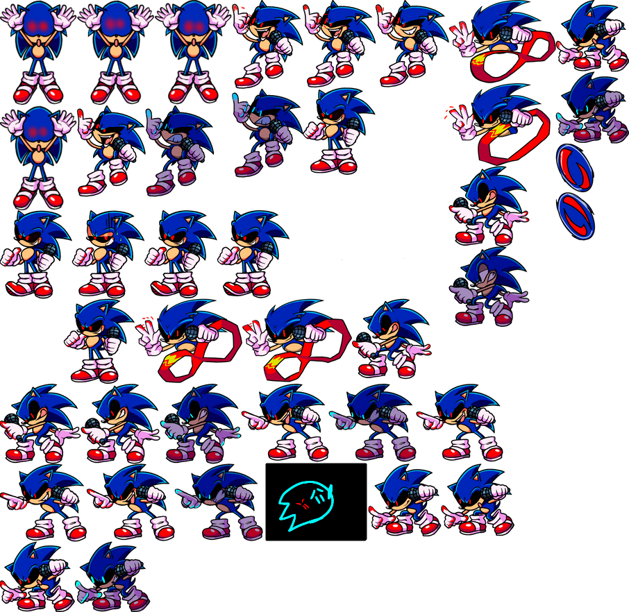 Fnf sonic.exe player sprites Free to use by musab145 on DeviantArt
