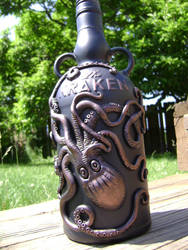 Custom Kraken Rum bottle