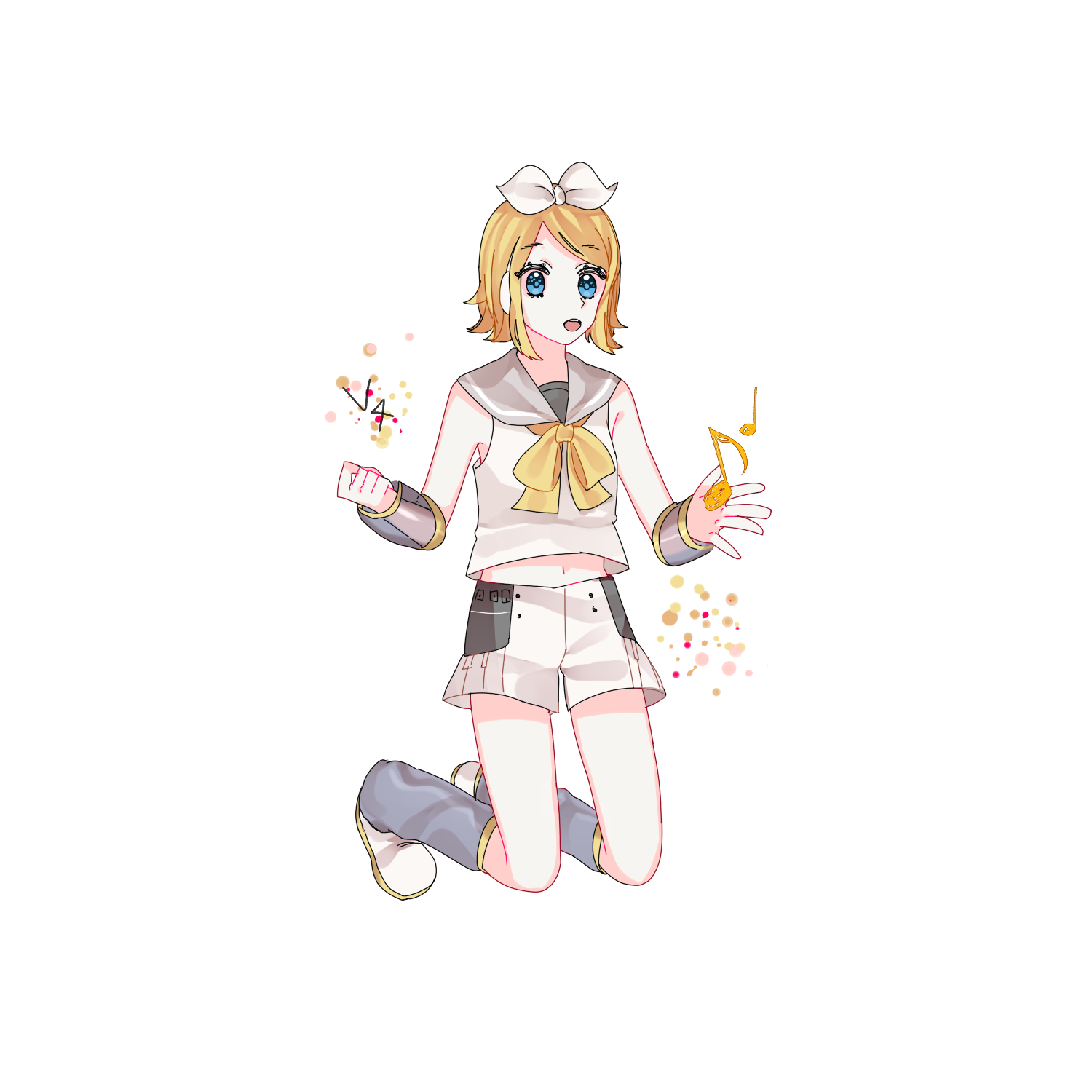 Kagamine Rin Vector Kagamine Rin V4 by Yangpang on DeviantArt