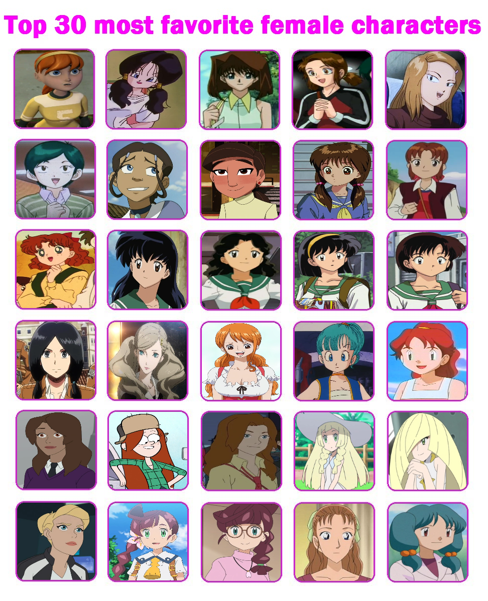 Most Female Deviantart My Top 30 Most Favorite Female Characters by sonicdefenders on DeviantArt