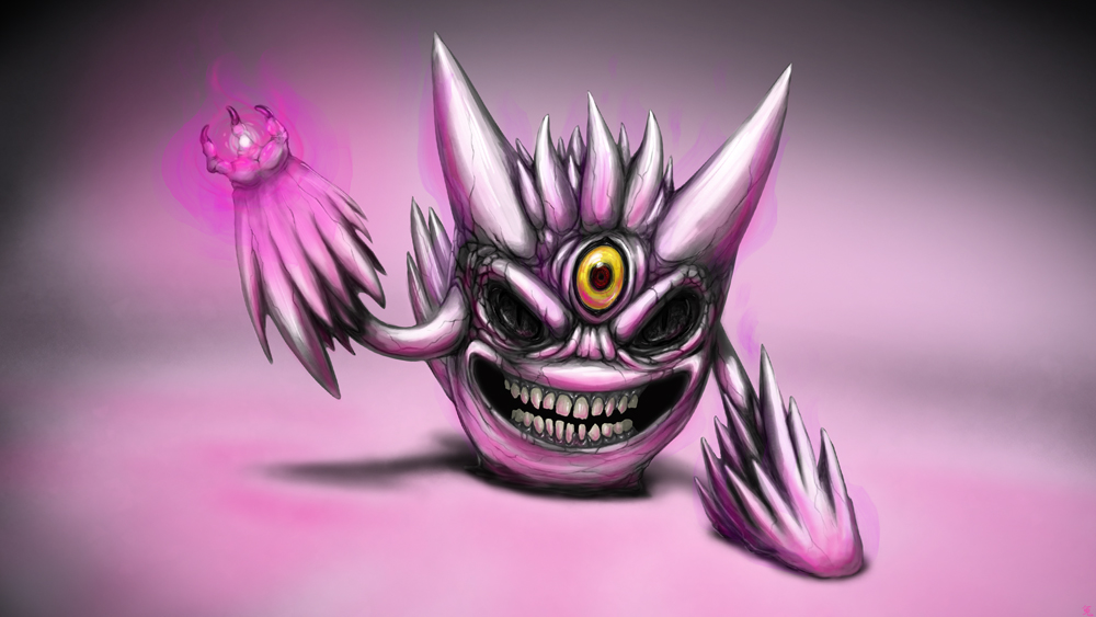 Shiny Mega Gengar- Hex: by UsagiSasami on DeviantArt