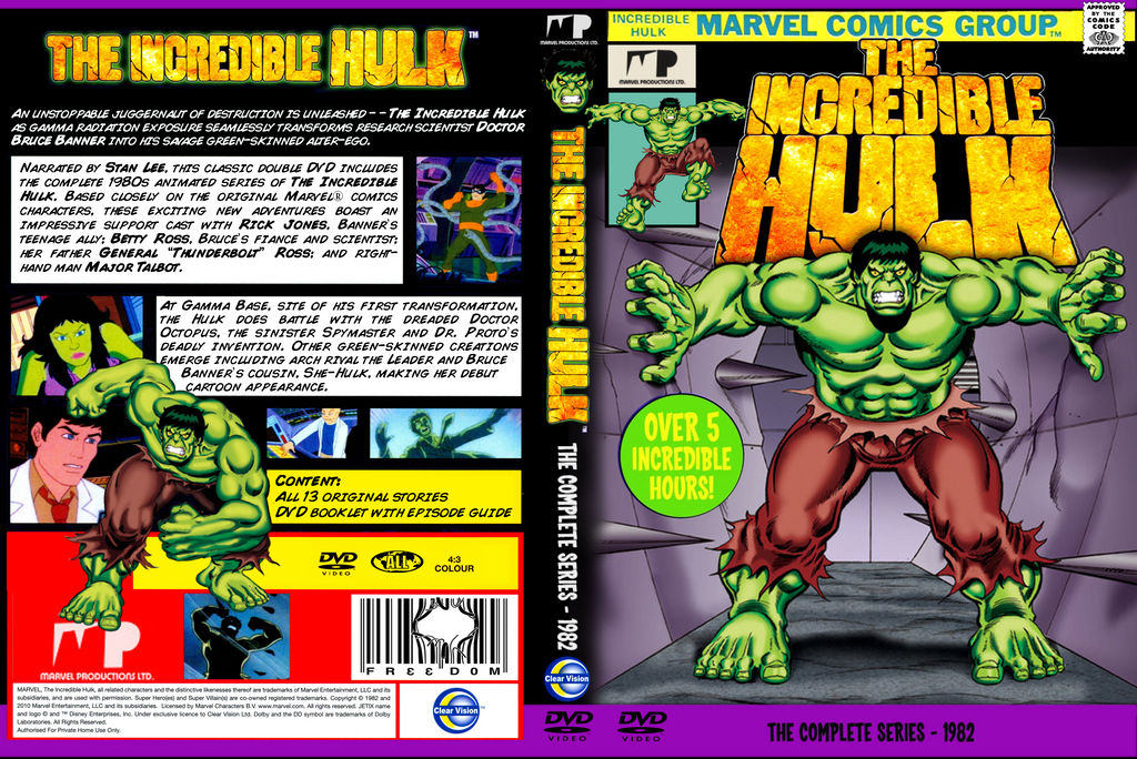 The Incredible Hulk 1982 Animated Series DVD Cover by WeirdFantasticToys on DeviantArt The Incredible Hulk 1982 Animated Series DVD Cover by WeirdFantasticToys on DeviantArt