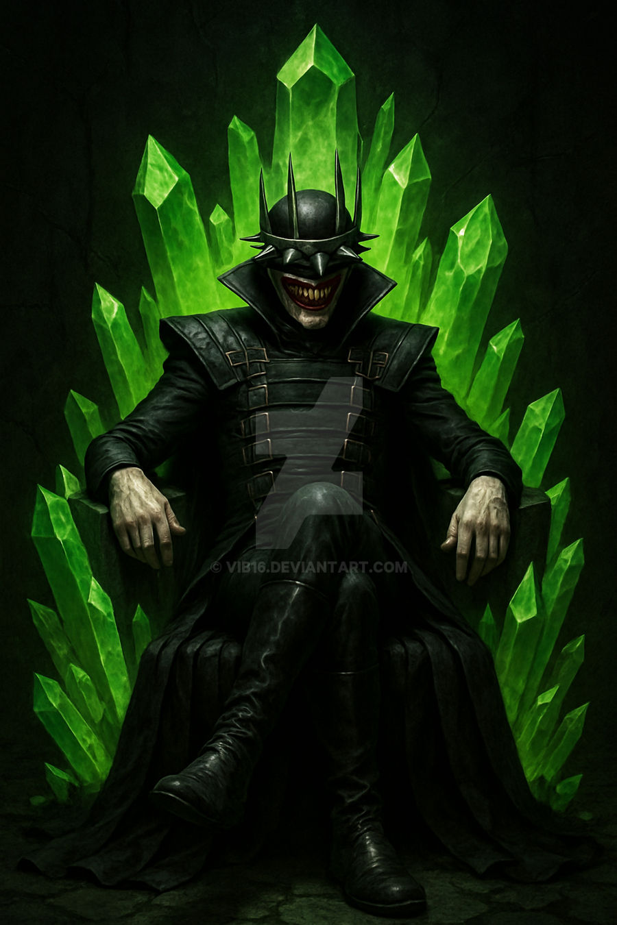 Batman Using Kryptonite Batman on Kryptonite Throne by VIB16 on DeviantArt