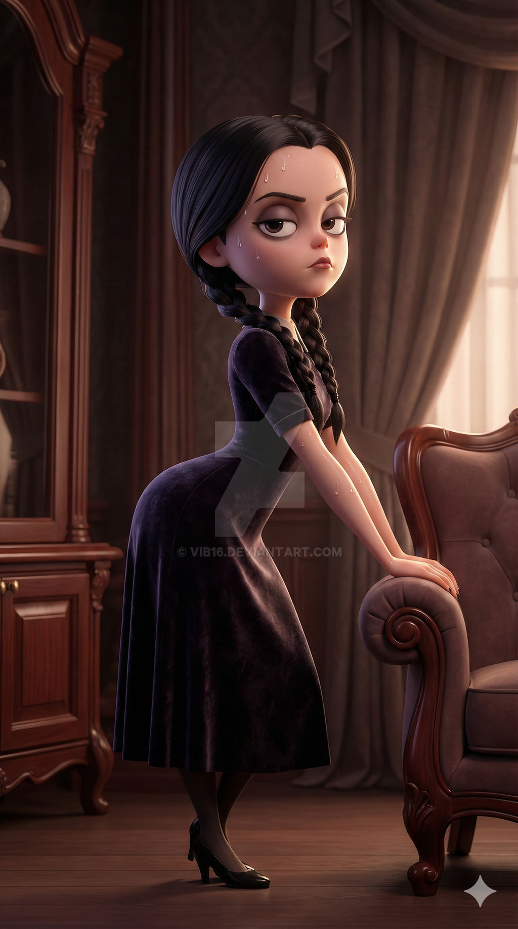 Wednesday Deviantart Wednesday Addams - Portrait 4 by VIB16 on DeviantArt