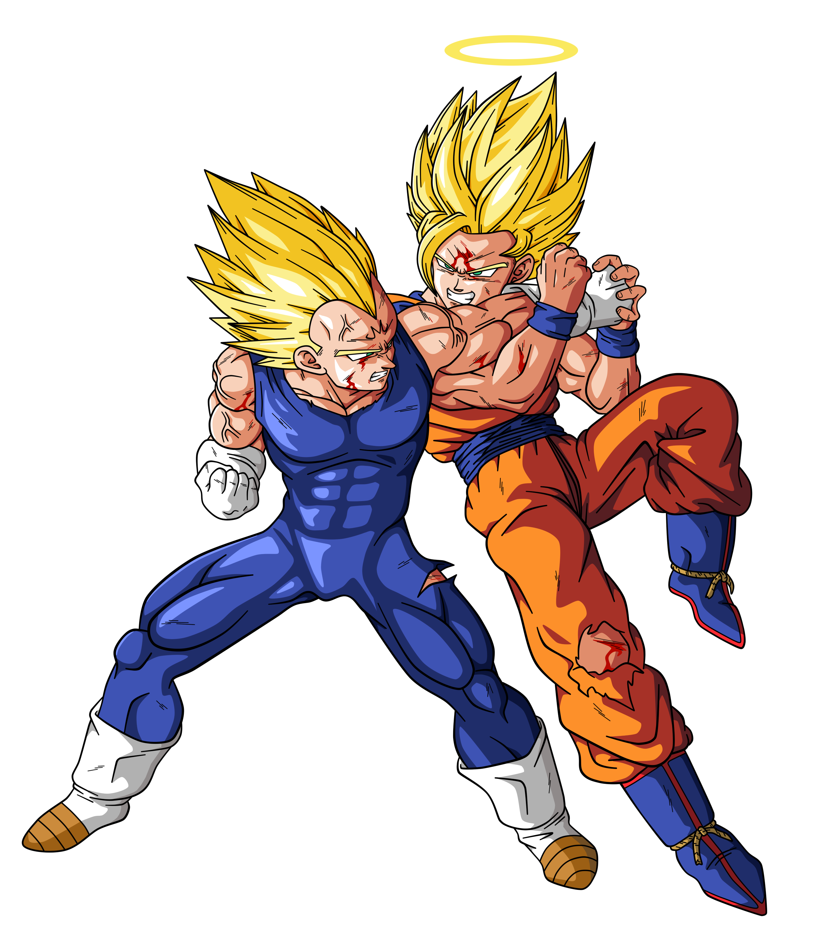 Goku vs Vegeta by TheOneNimbus on DeviantArt