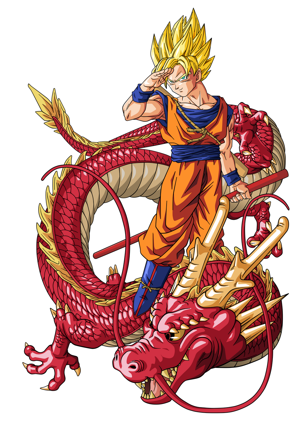 Goku super guerrero dragon