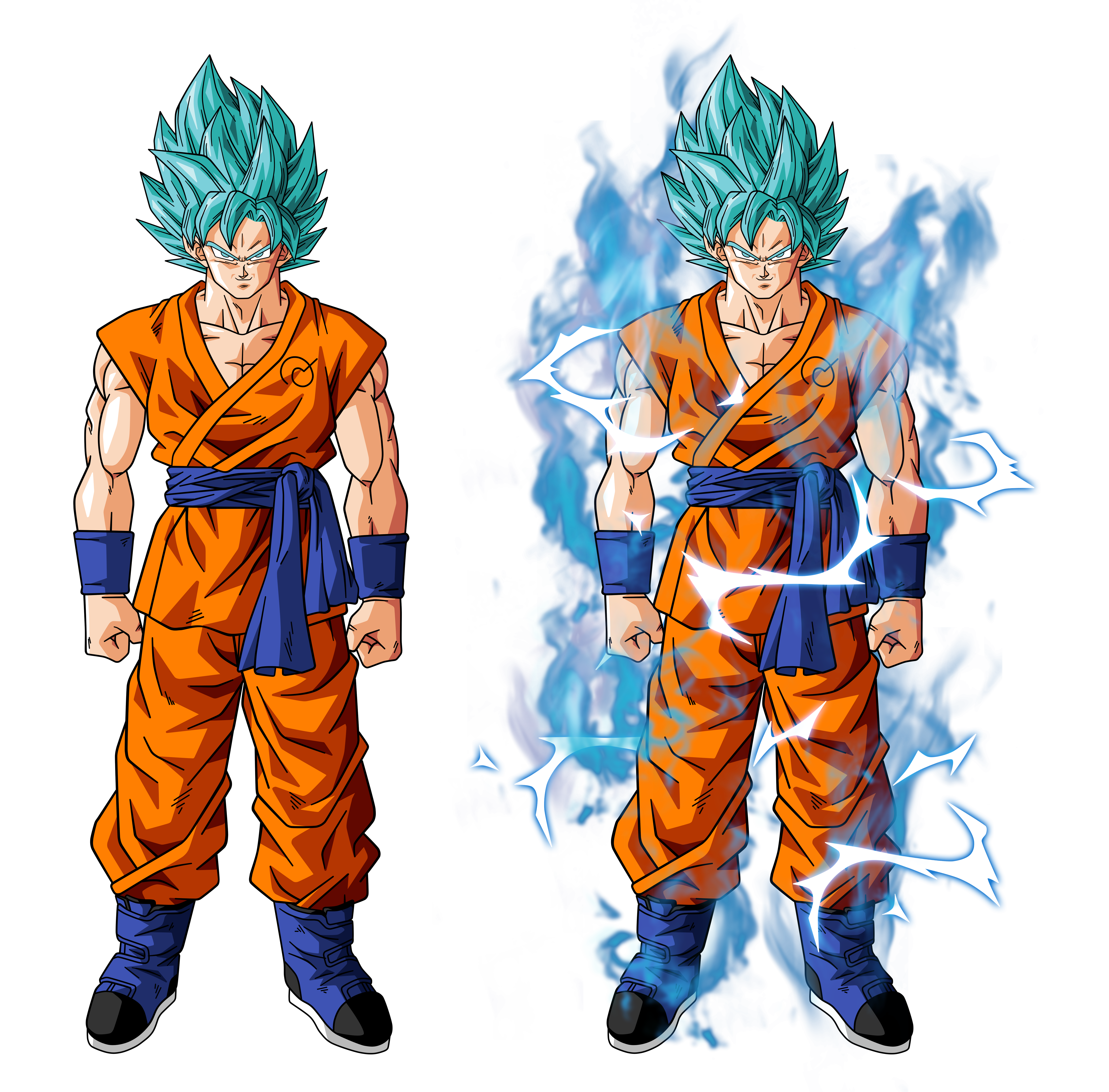 Goku super saiyan Blue kaioken by BardockSonic on DeviantArt