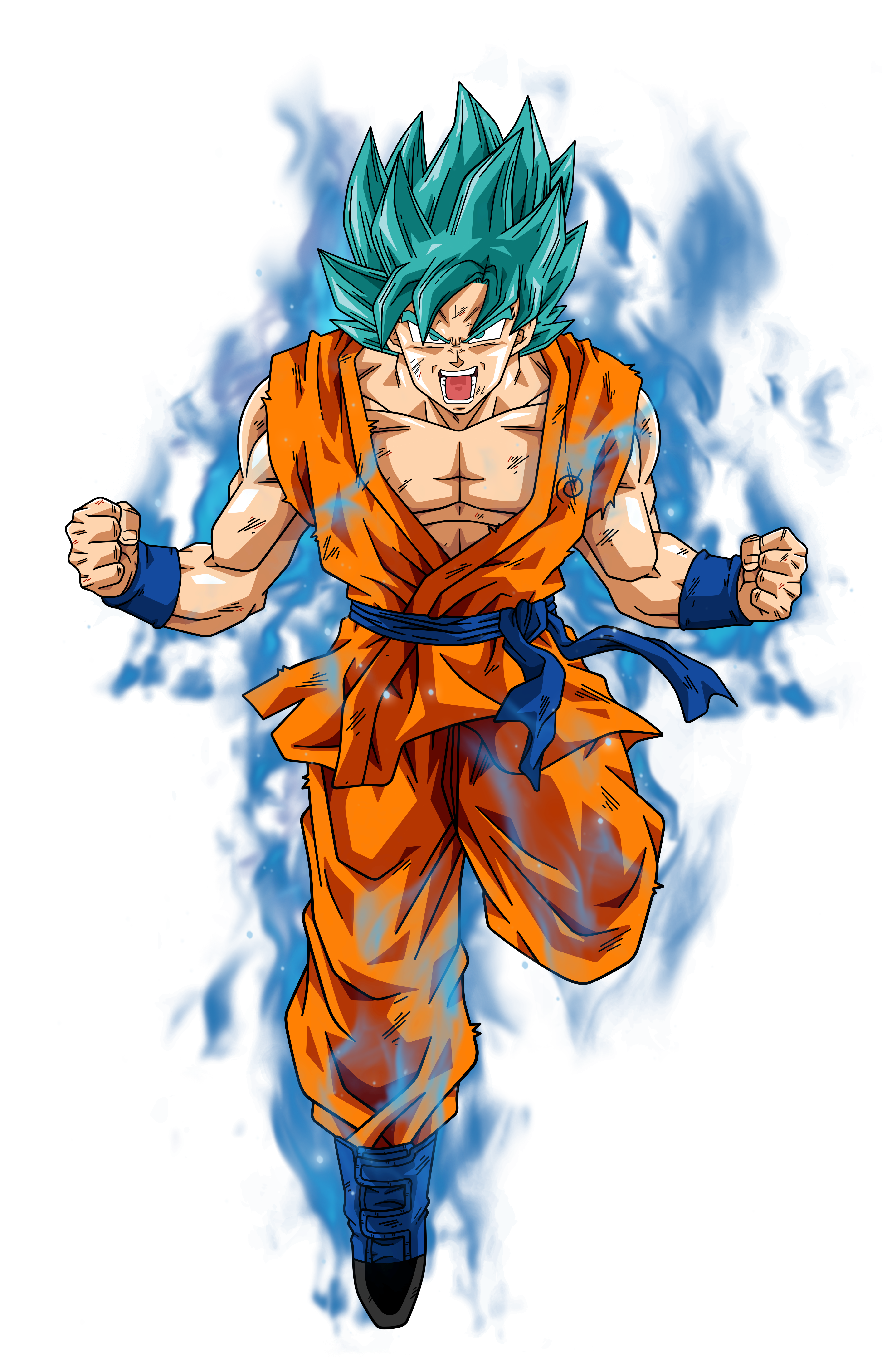 Poster Son Goku Ssj Blue Fase 2 Versus Jiren - Goku Ssj Blue Ki, HD Png  Download - 517x810 (#1392672) - PinPng