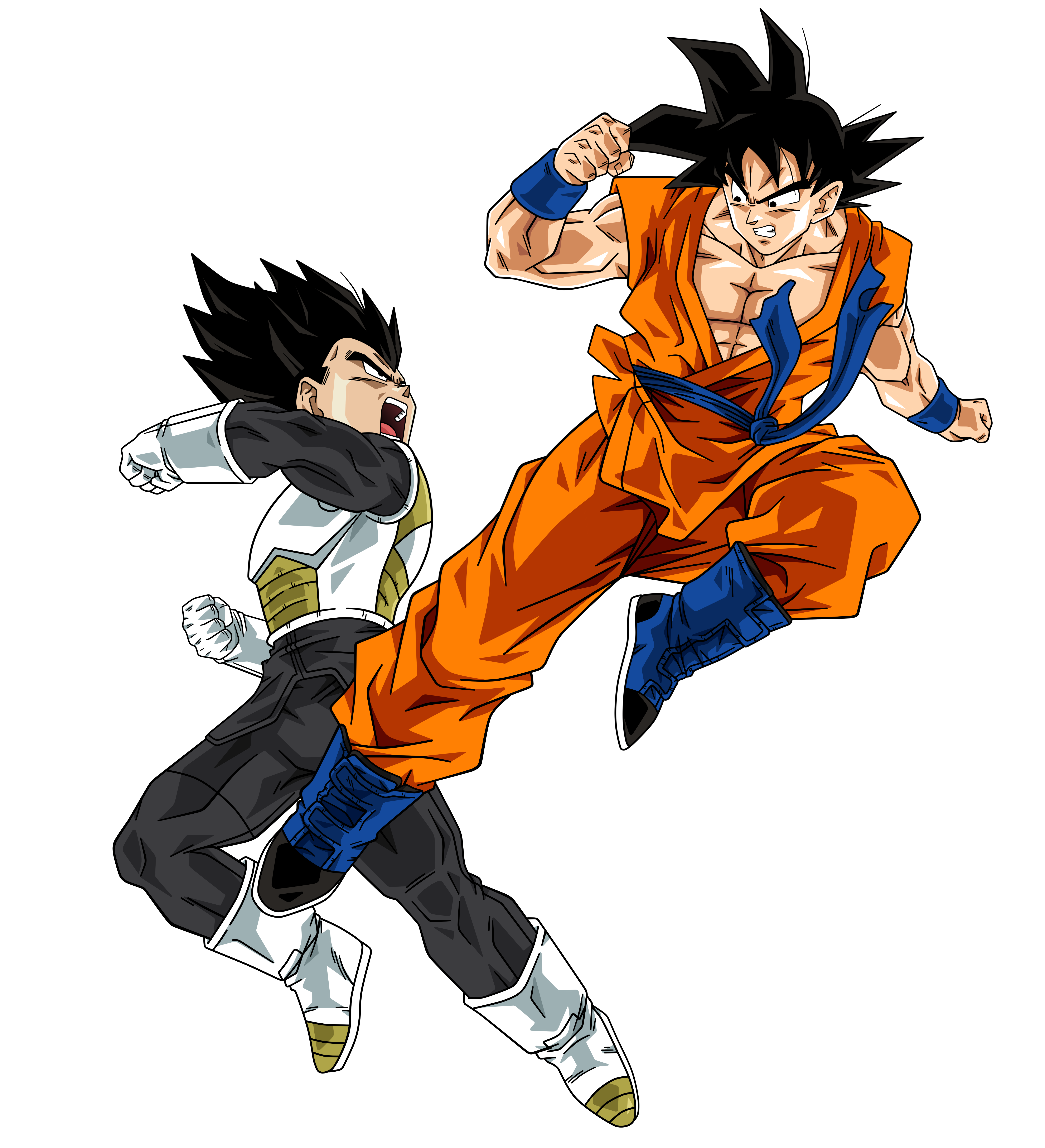 GOKU VS VEGETA - Desenho de dragonbolas_ - Gartic