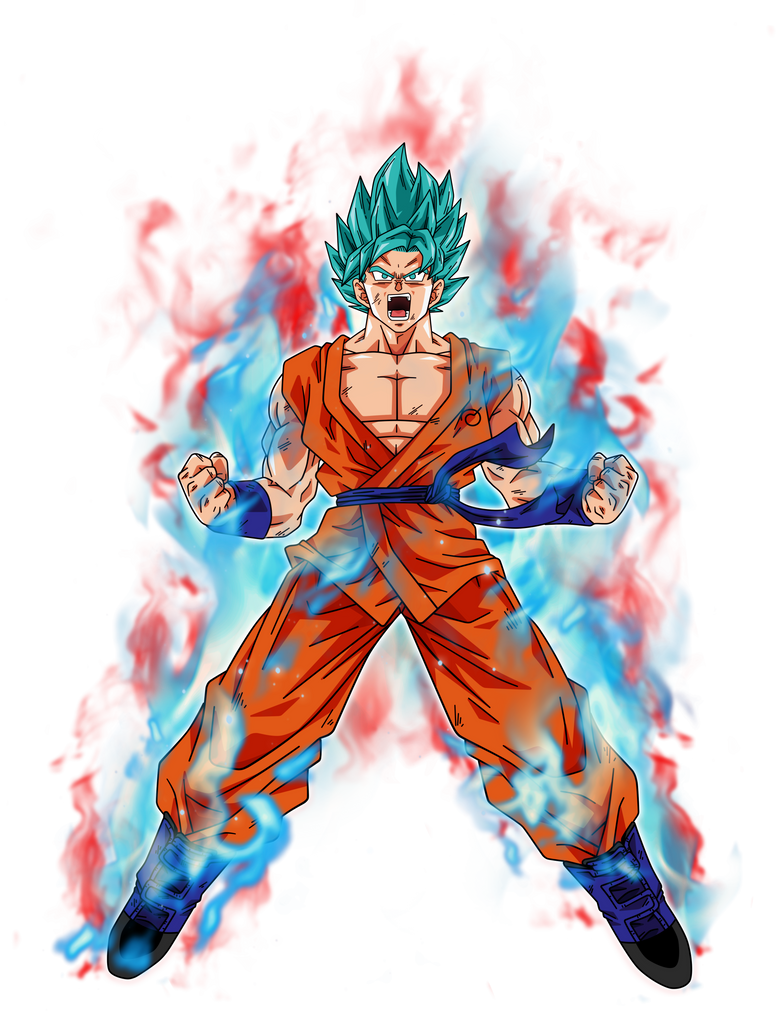 Desenho, Goku Super Saiyajin Blue Kaioken
