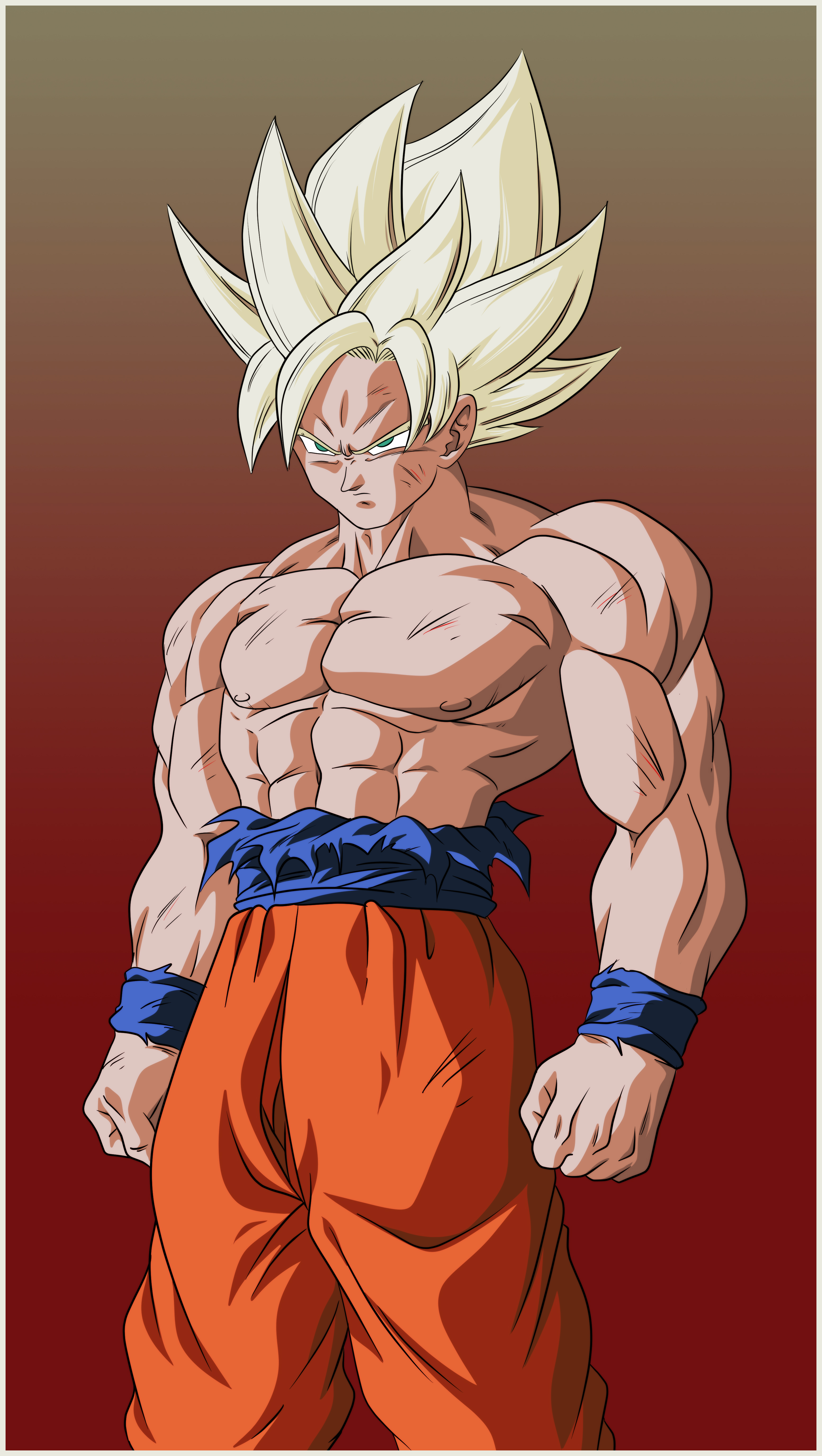 Goku super saiyan blue by BardockSonic on DeviantArt