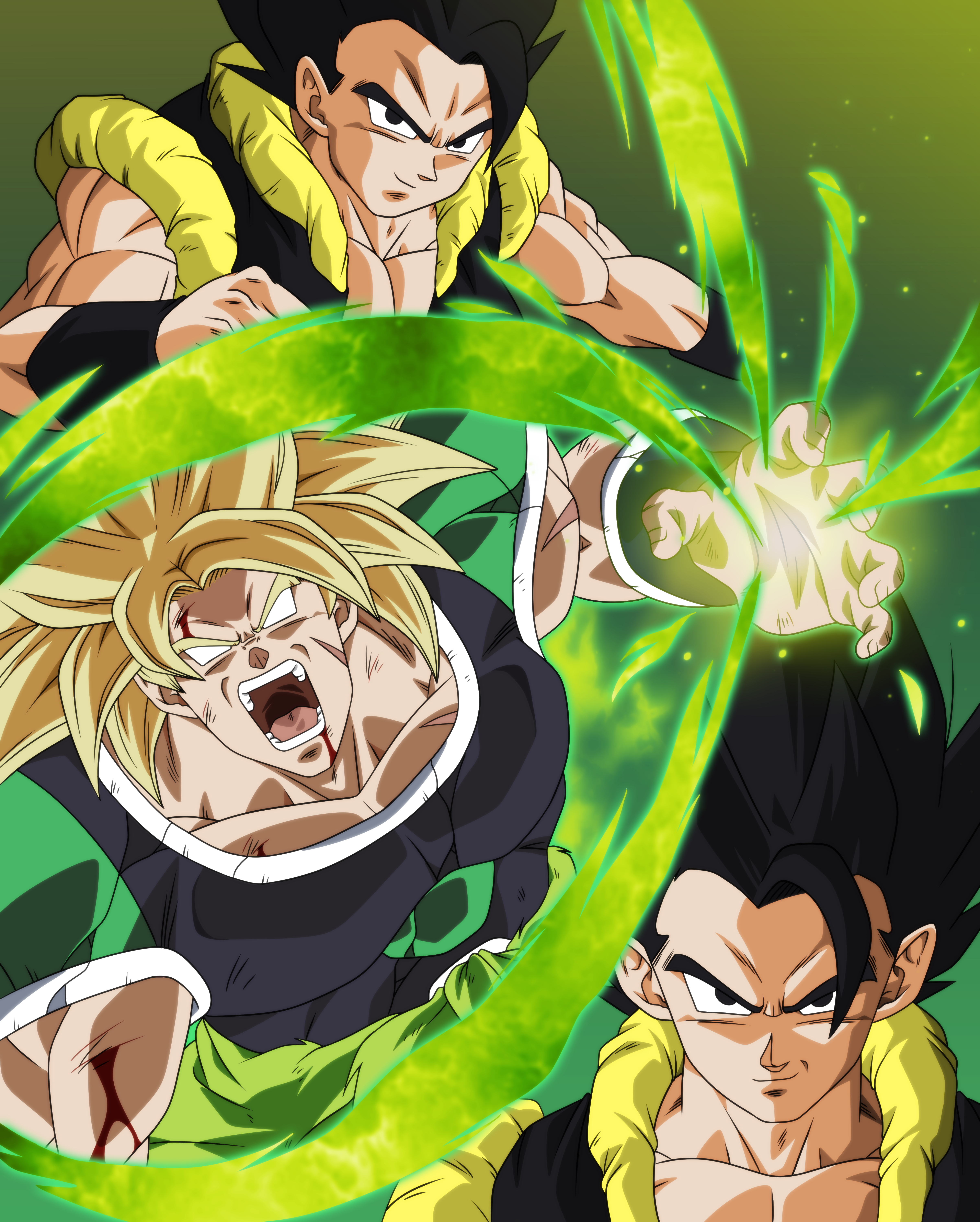 OC] Gogeta vs Broly. : r/dbz