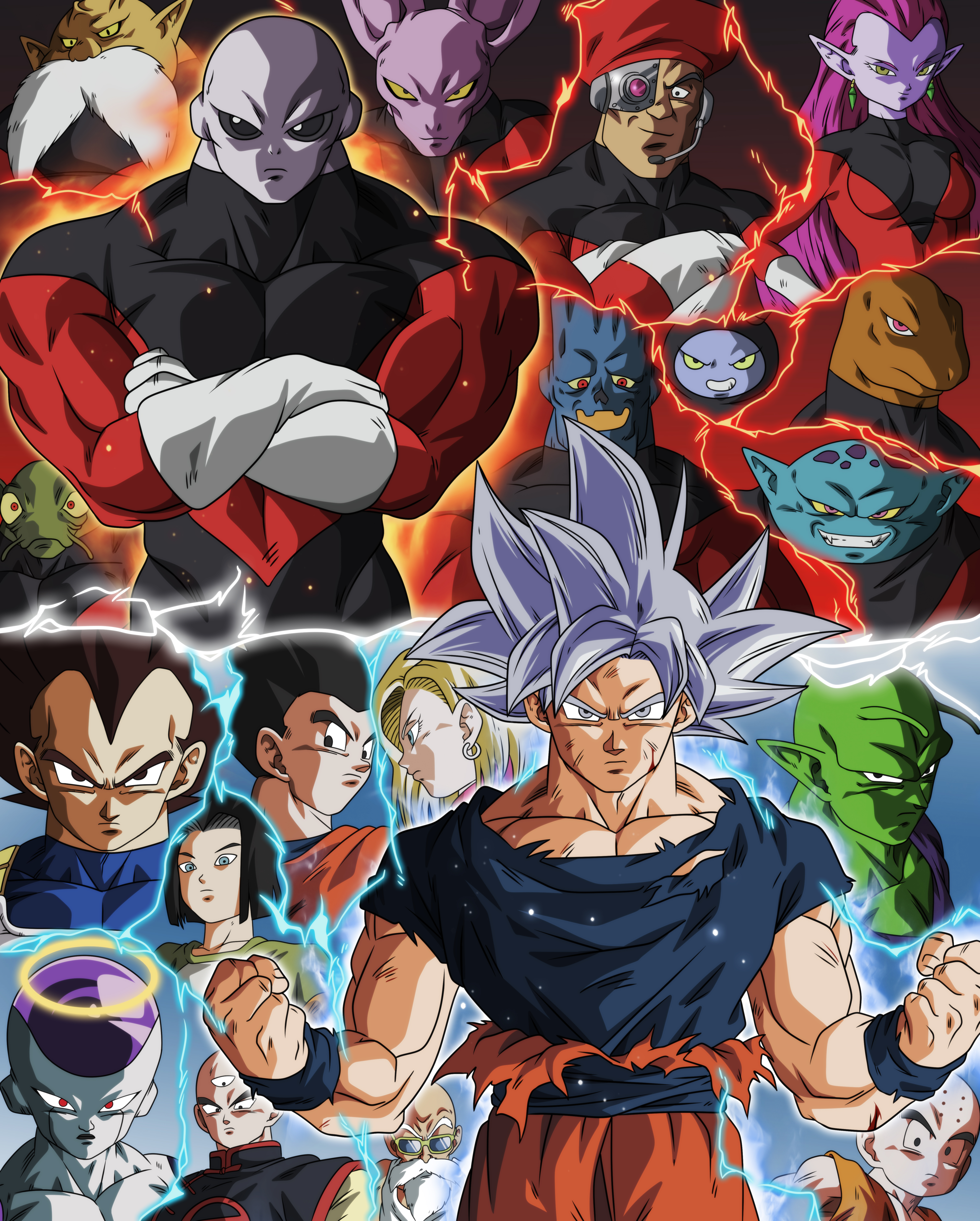 Vegeta SSJ2 (Universo 7)  Vegeta, Dragon ball super art, Goku