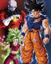 Goku, Jiren Y Kefla by BardockSonic