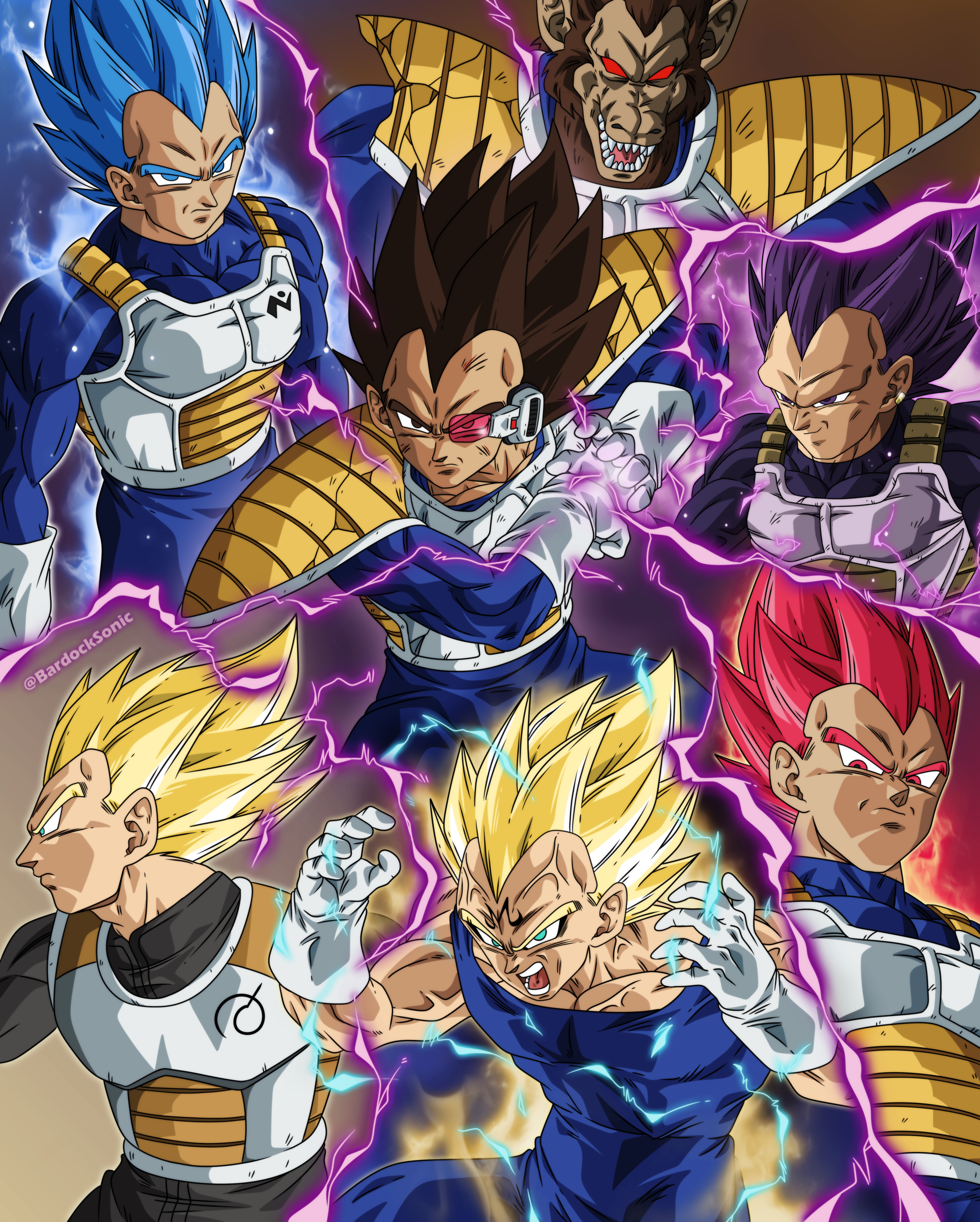 Vegeta super saiyan aura by BardockSonic on DeviantArt