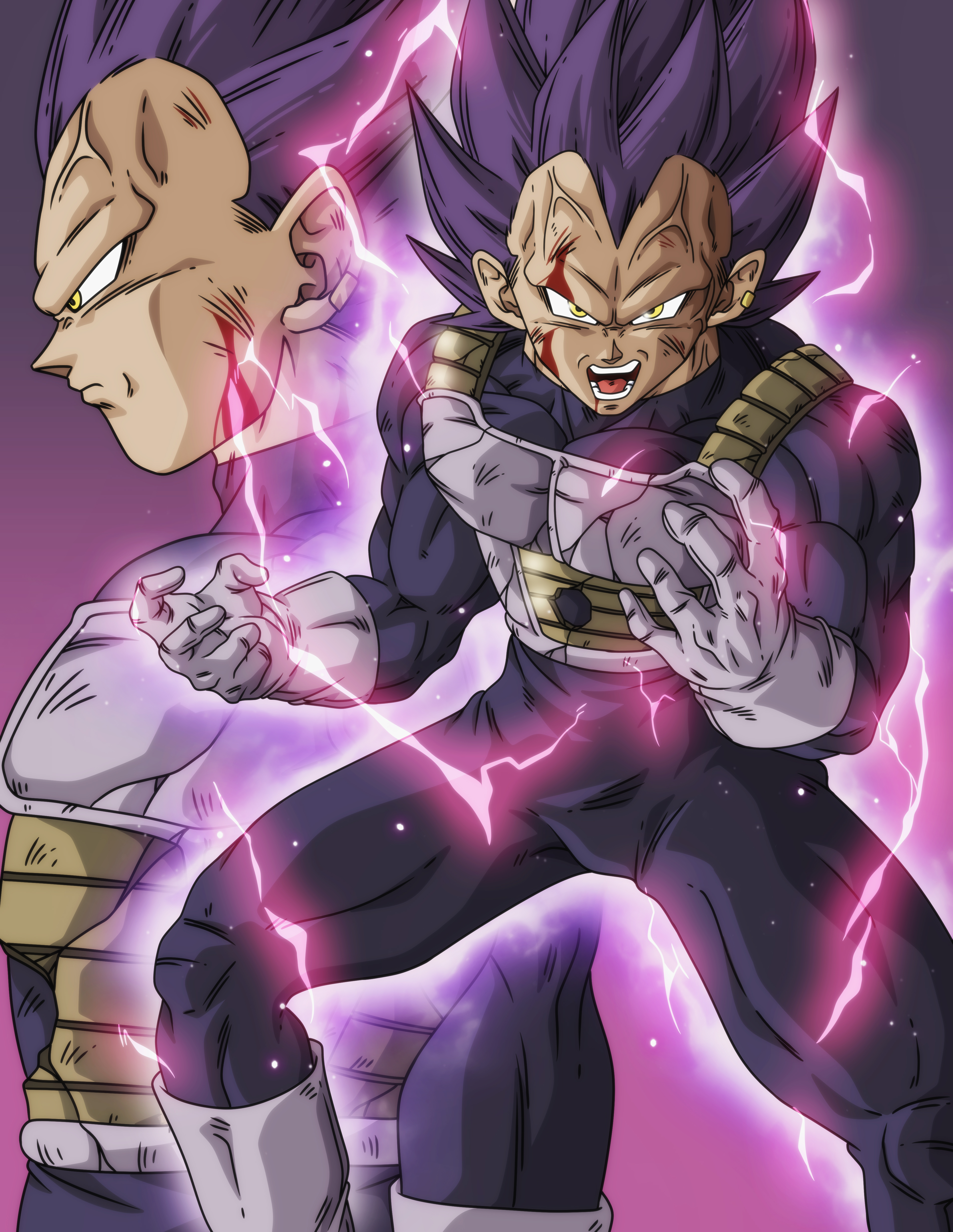 Vegeta Mega Instinto  Dragon ball painting, Anime dragon ball